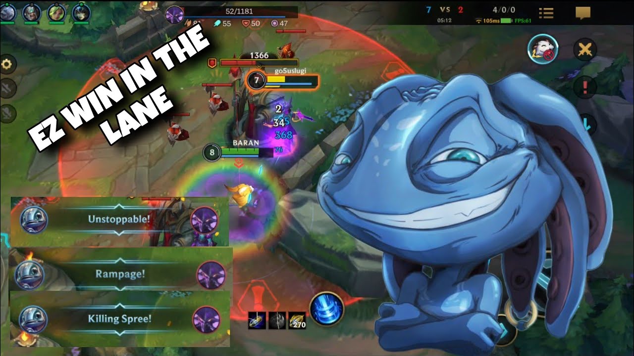 HOW TO WIN THE LANE EASY | WILD RIFT FIZZ