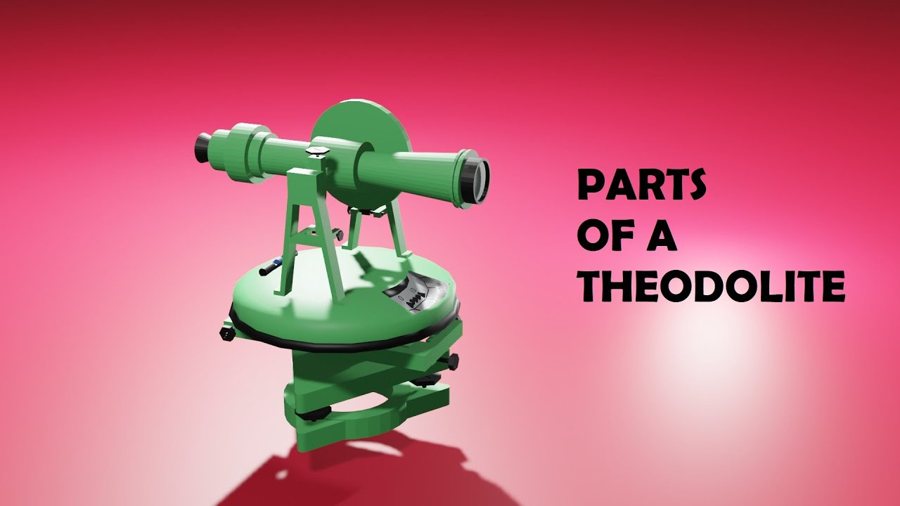 Parts of a theodolite | 3D Animation video | Explained in Hindi