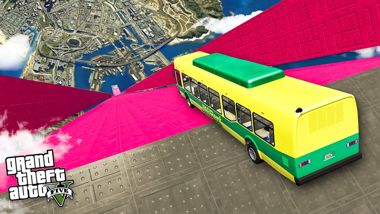I finally created the *PERFECT* mega ramp for GTA 5
