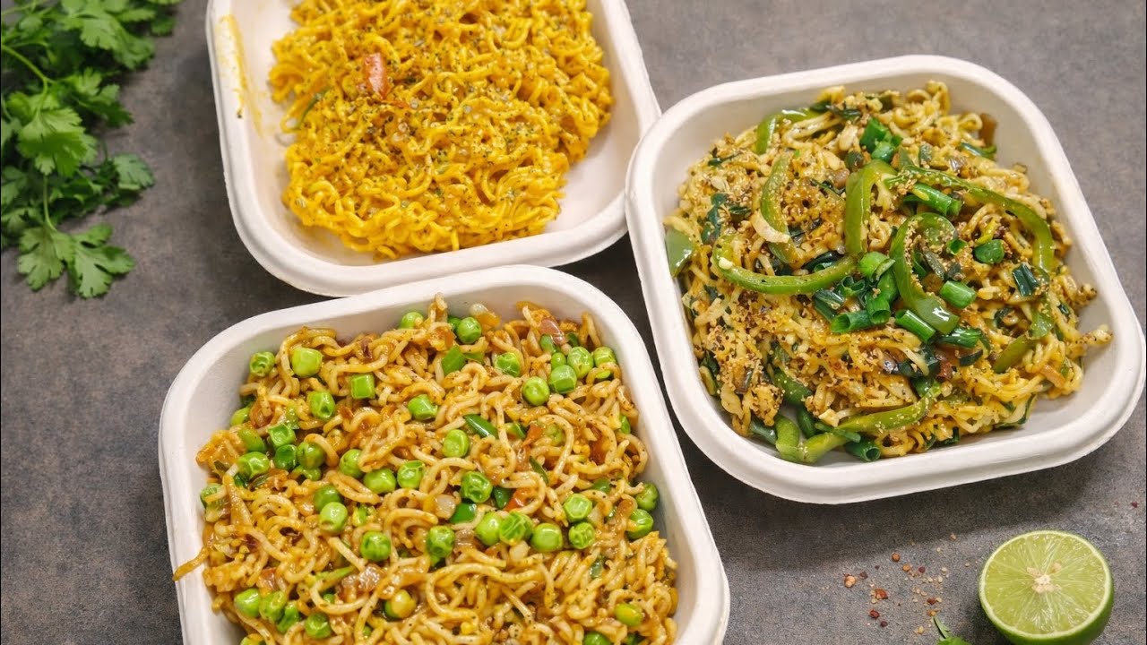 have some variety of maggie Korean maggi noodles |vegetable Maggi | buttery milk maggi #food#snacks 