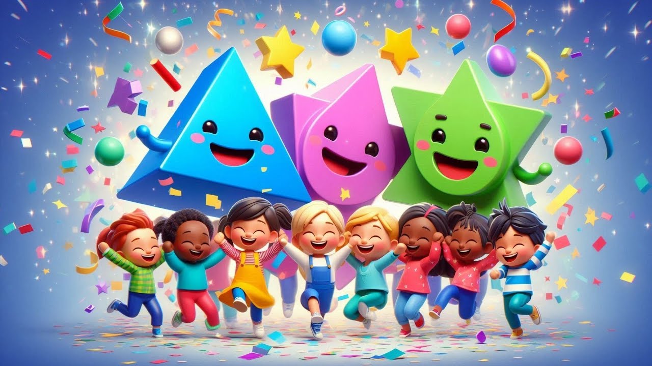 📐 Shapes Are Everywhere! 🔺⭕ | Educational Rhymes for Kids