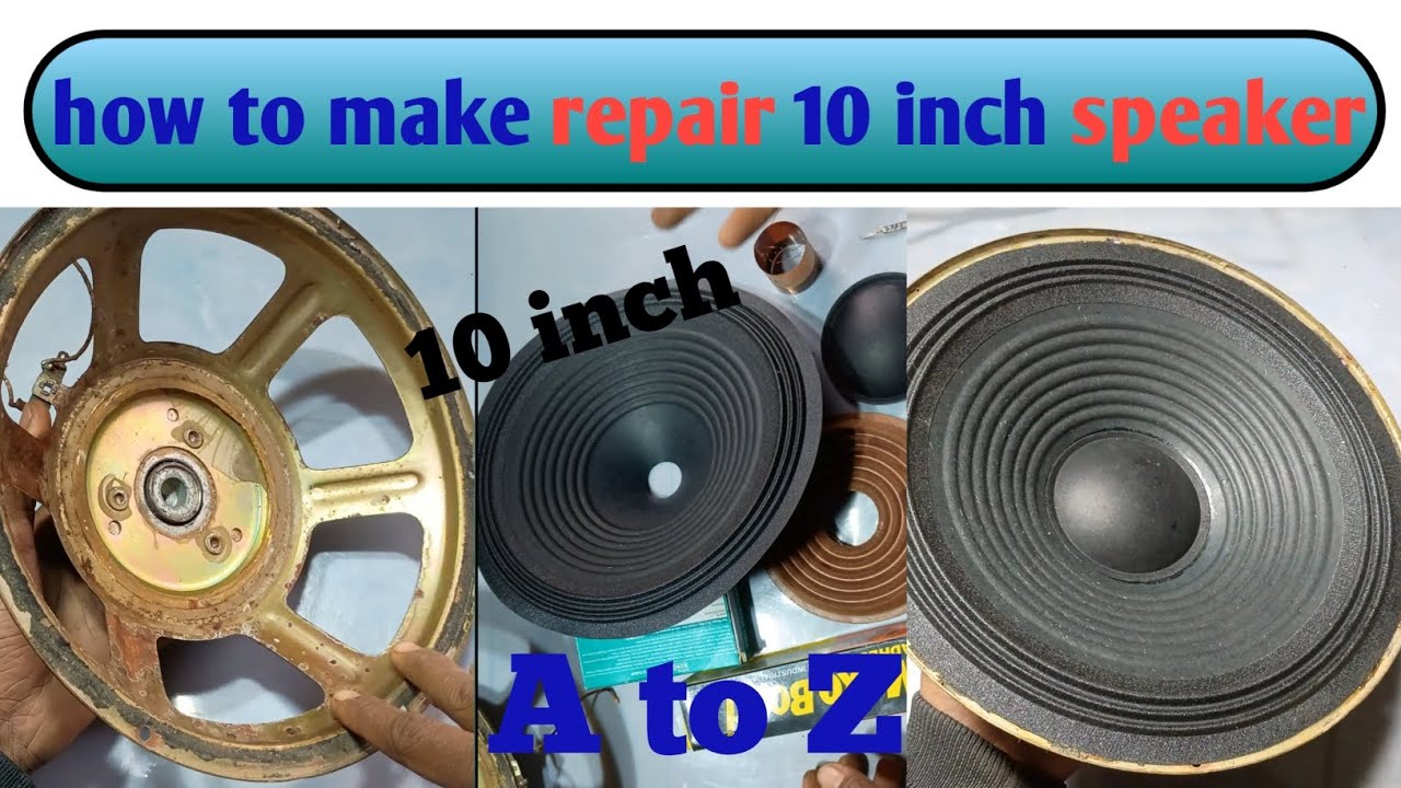 How to make repair 10 inch speaker | 10 इंच स्पीकर को ठीक कैसे करें | #video #electronic #new #yt 