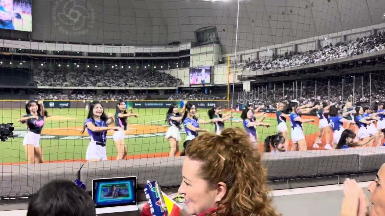 2025 WBC 棒球經典賽資格賽 台灣 VS 西班牙 賽前啦啦隊表演 2025/2/25 台北大巨蛋 本壘後方拍攝