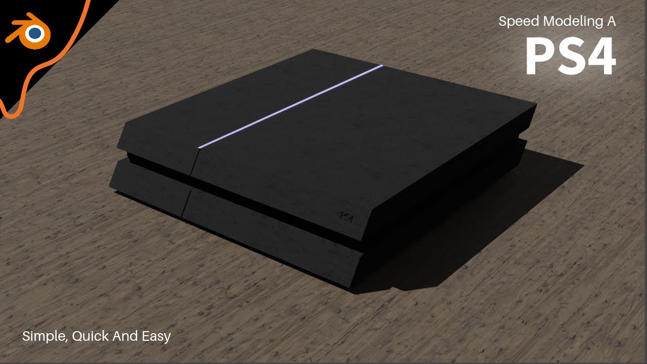 Speed Modeling A PS4 In Blender