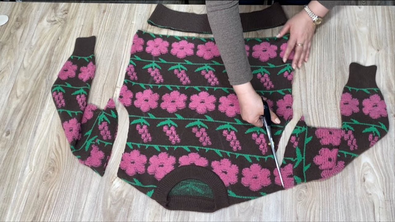 [DIY] Посмотрим, как сильно преображается свитер. | Взгляни. Вы даже представить себе не можете.