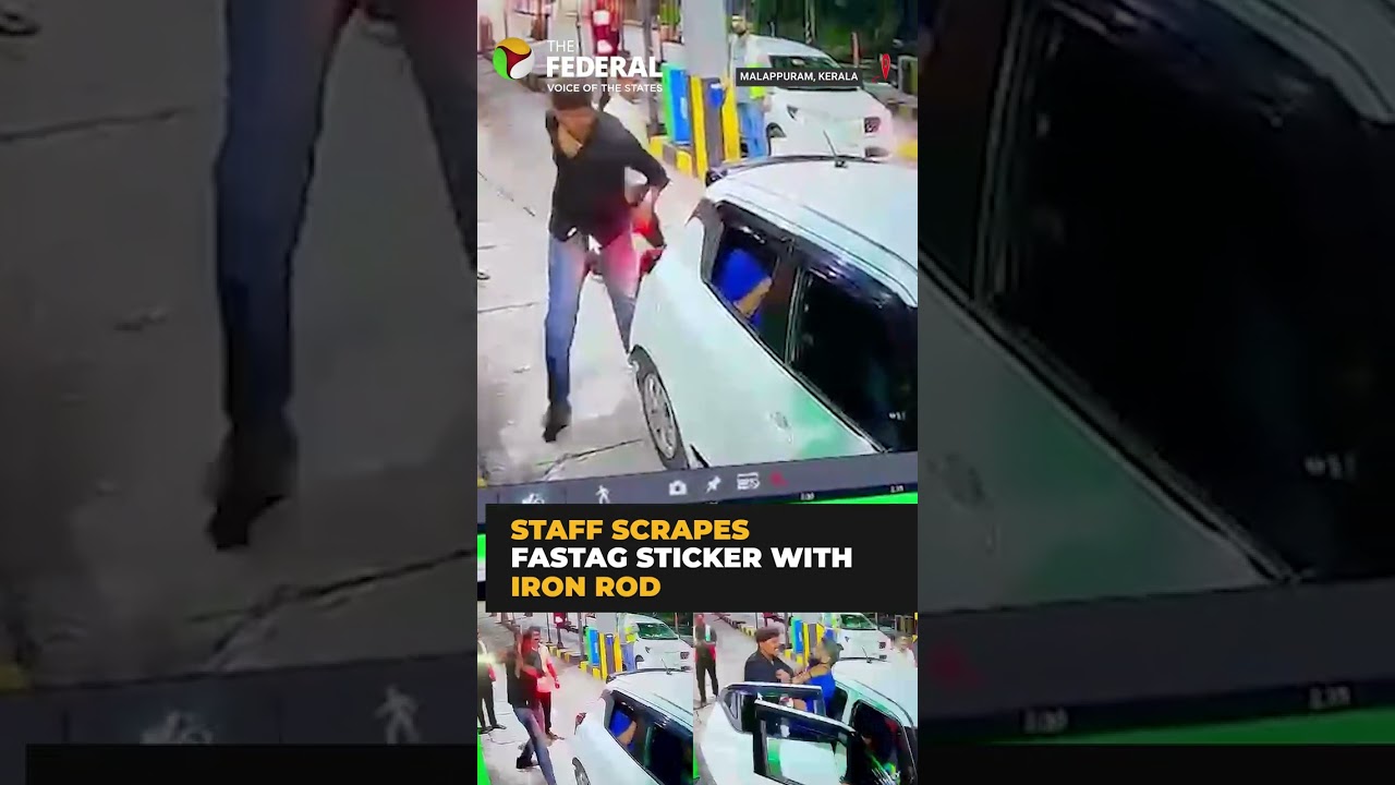 FasTag scan failure sparks clash at Malappuram toll plaza | #shorts