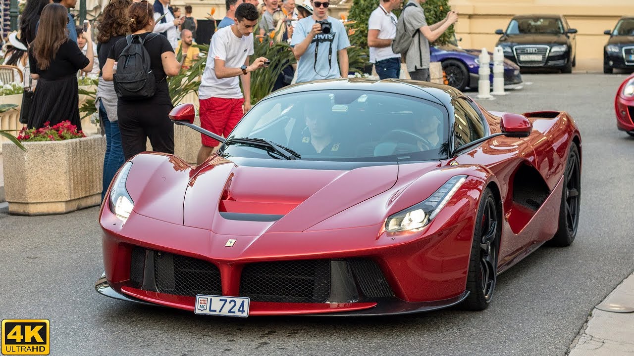 19yo DRIVES A ROSSO FUOCO FERRARI LAFERRARI IN MONACO [2018 4K]