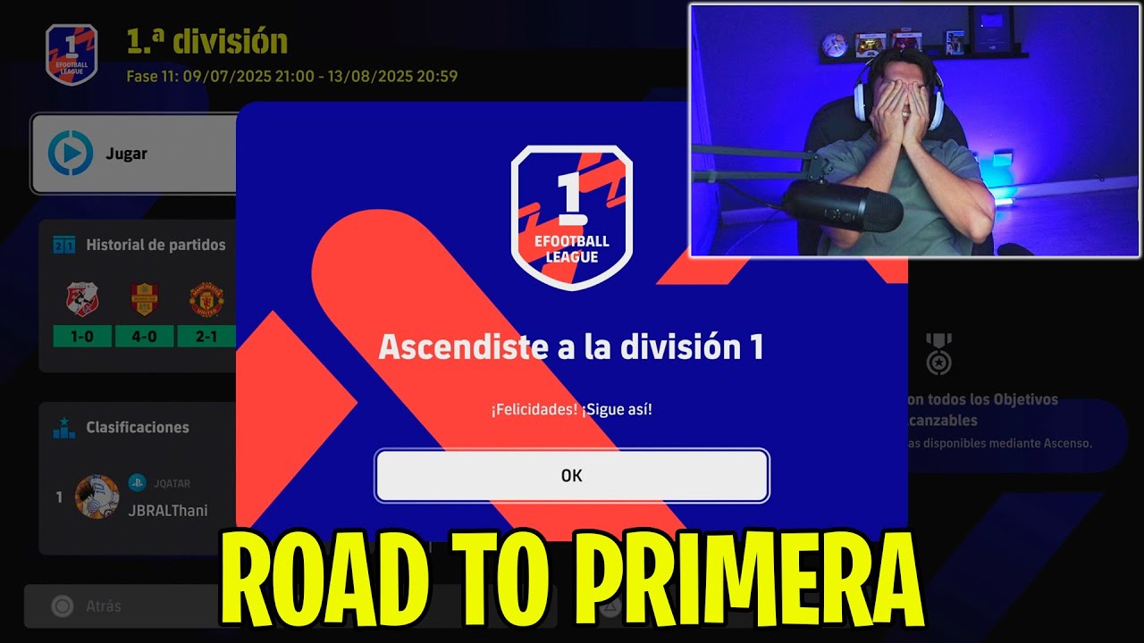 Llegamos a PRIMERA DIVISIÓN en EFOOTBALL