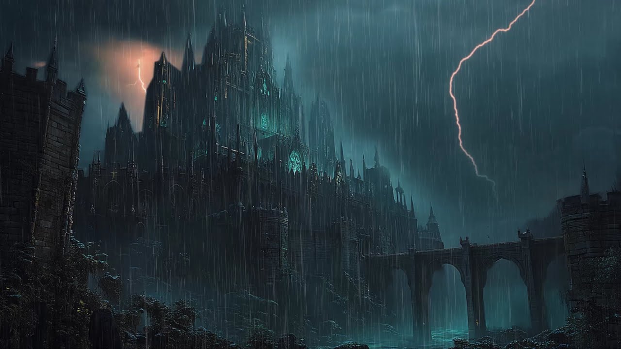 Sleep Peacefully with Rain In Dark Gothic Castle 🏰 Discover Serenity and Sleep Well with Rain