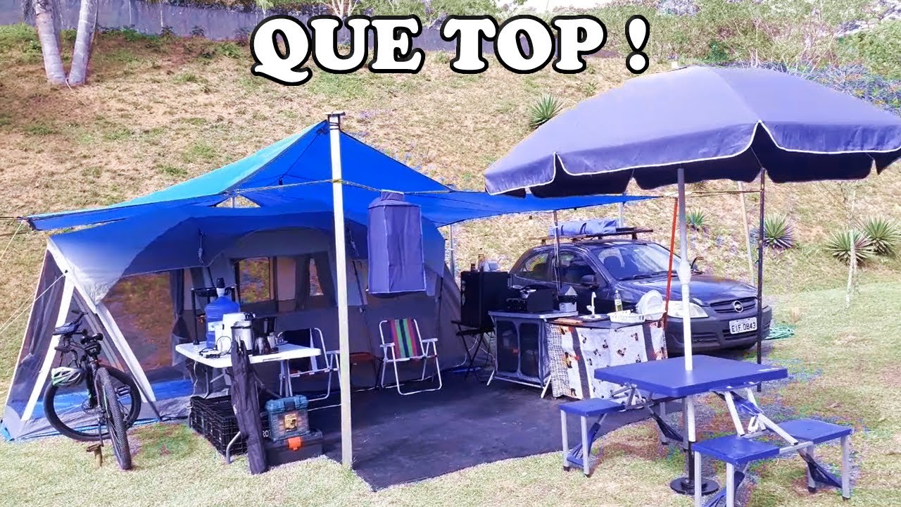 Uma BAITA ESTRUTURA de CAMPING
