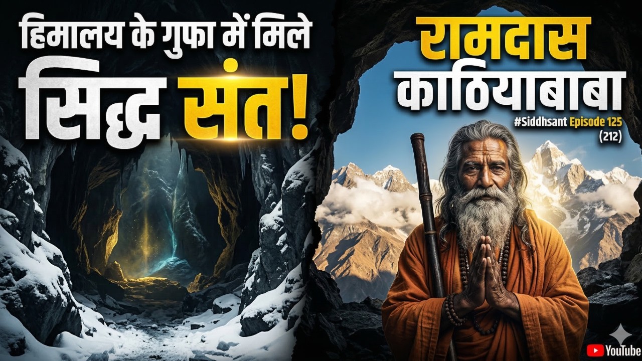 हिमालय  के गुफा में मिले सिद्ध संत : रामदास काठियाबाबा  की जीवनी #Siddhsant Episode 125