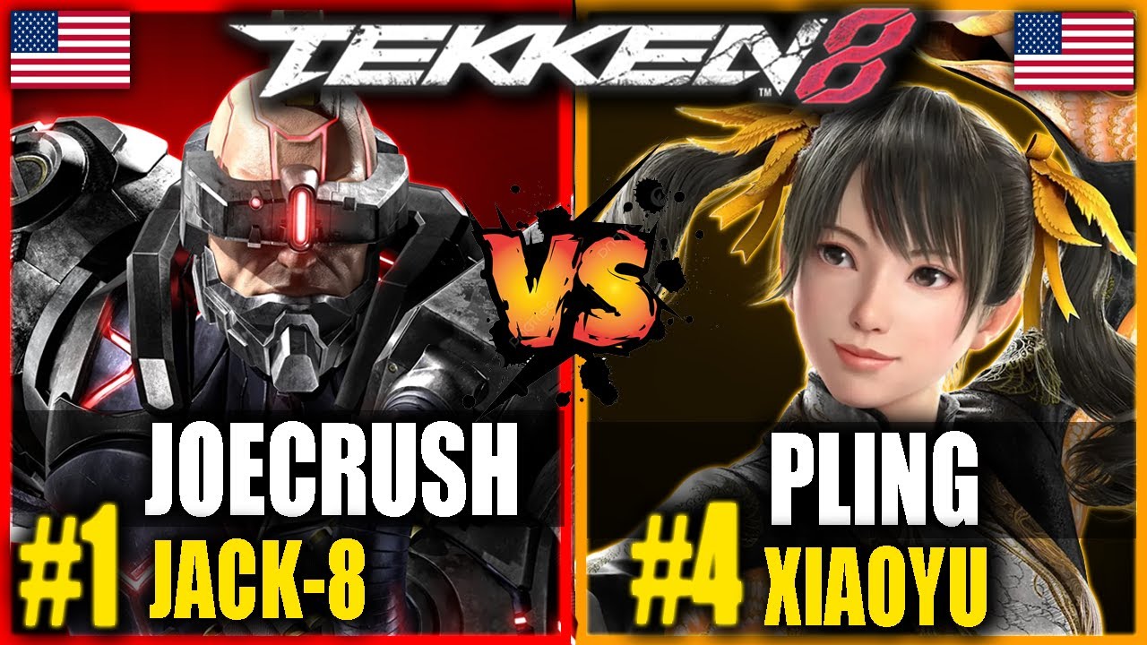 Tekken 8 PROs - JoeCrush vs PLing (#1 Jack-8 vs Xiaoyu #4) | Tekken 8 Replays