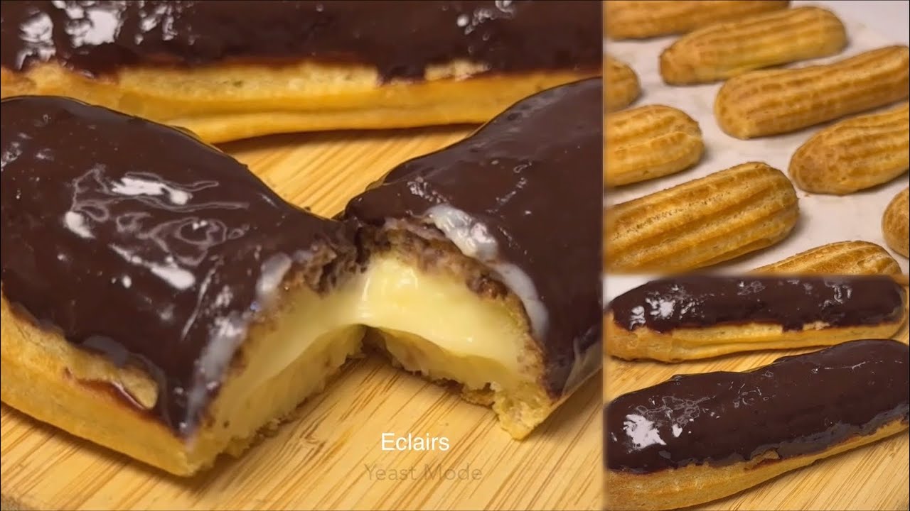 ECLAIRS Recipe | Custard Cream Filling