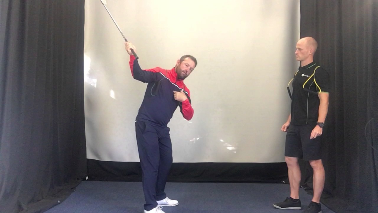 Grant Field Golf Drill 4 - Using the GravityFit TPro to help with maintaining radius
