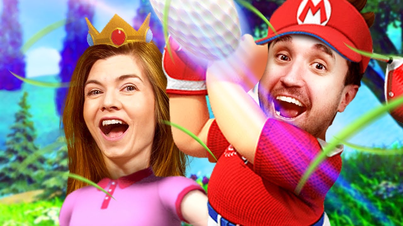 ELA APRENDEU A JOGAR!!! - Mario Golf
