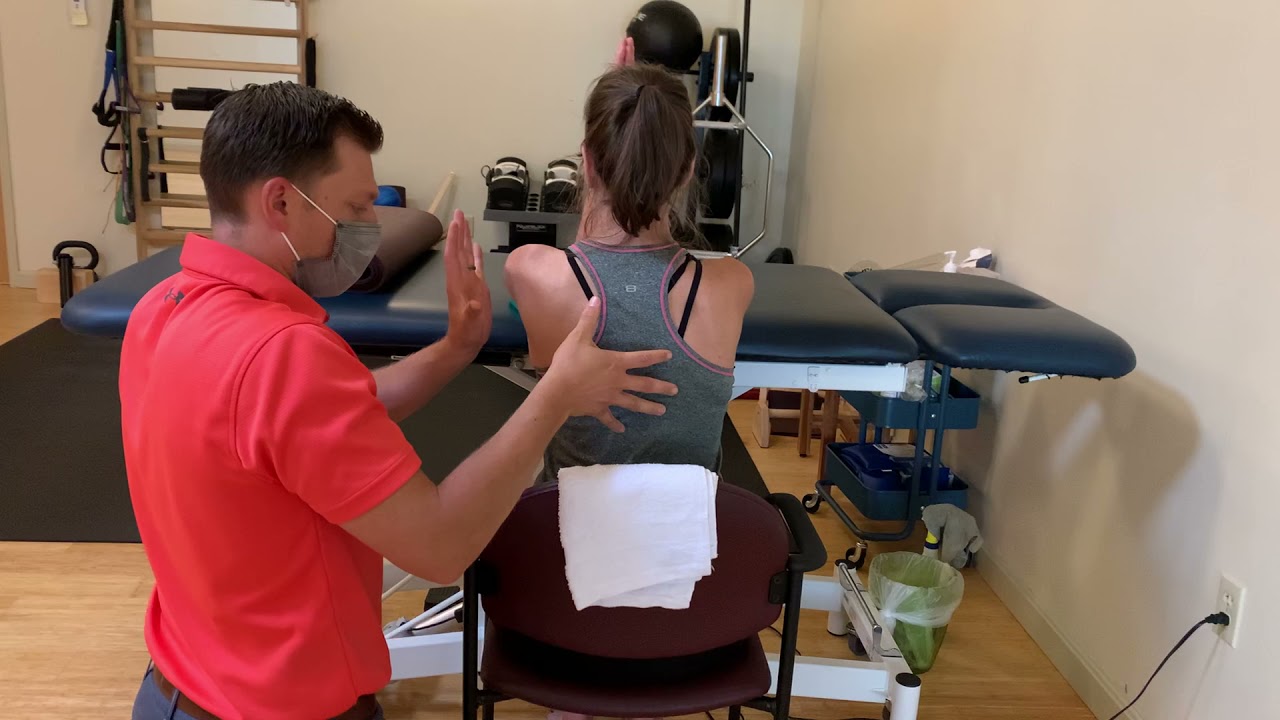 Spine Strong PT & Scoliosis Rehab: Seated Right Thoracic Scoliosis Correction (Modified Schroth)