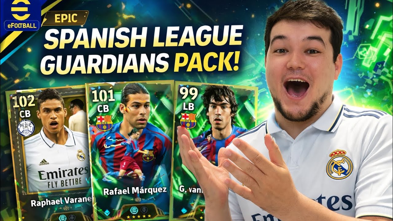 NEW 107 RAPHAEL VARANE! Spanish League Guardians Pack Opening | eFootball 2026
