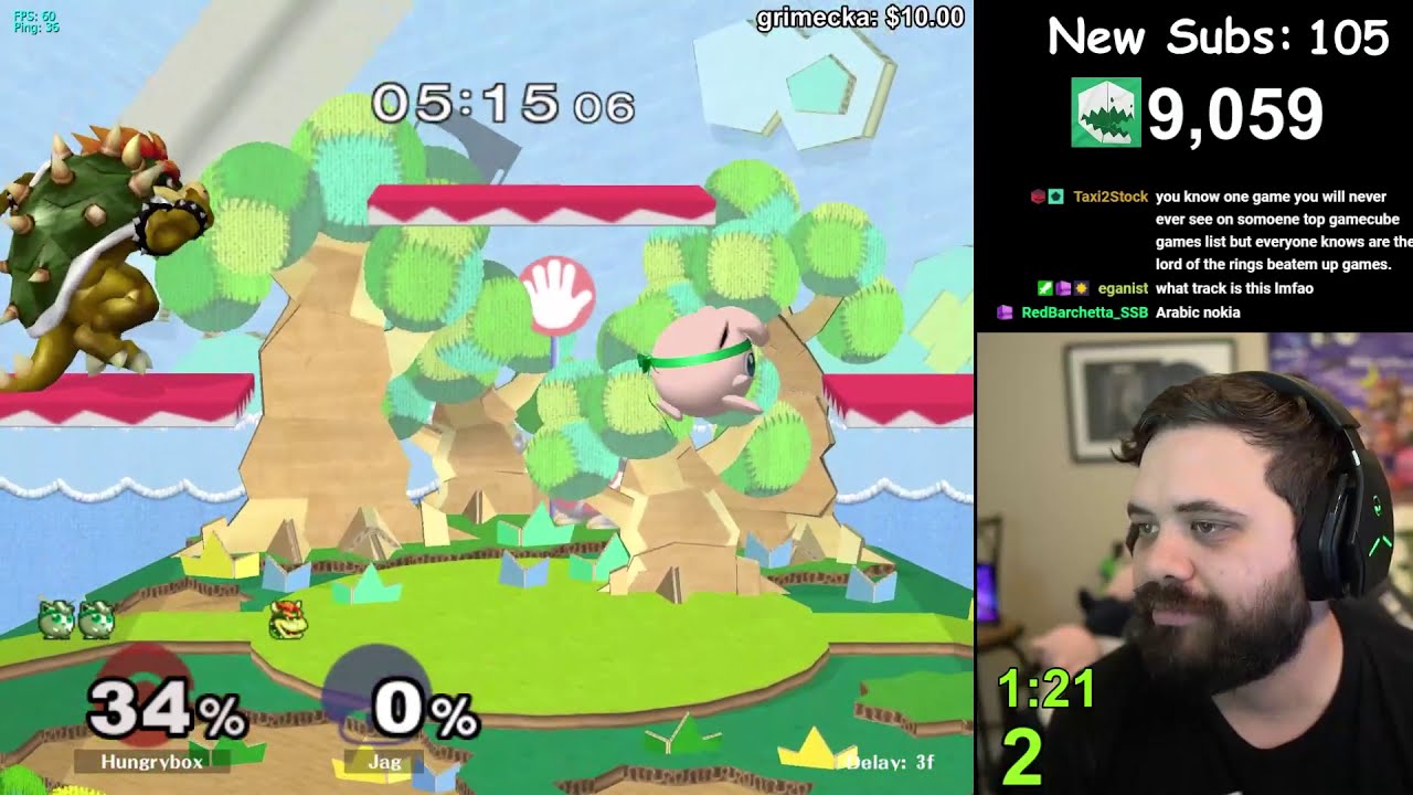 Bowser Encounters Hungrybox on Slippi!