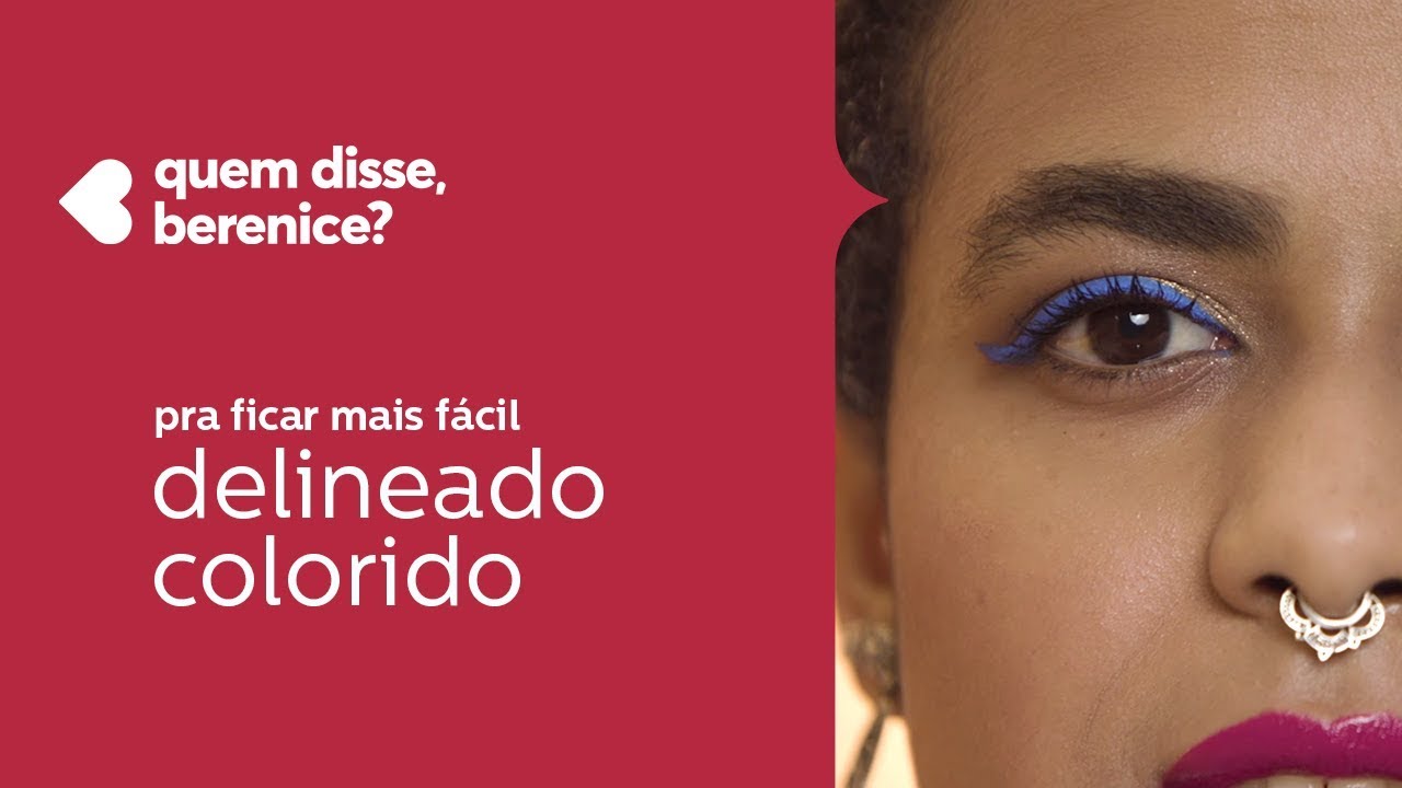 como fazer delineado colorido