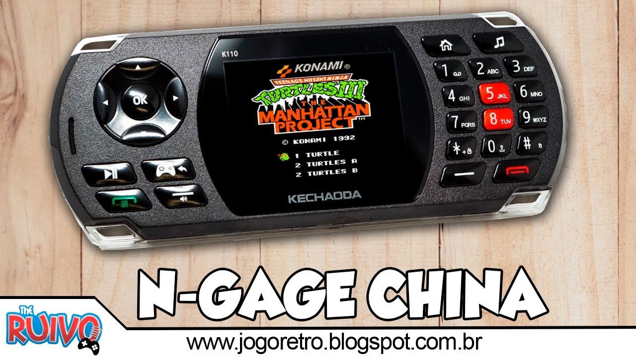 Análise do Kechaoda K110 - Celular e Videogame Portátil (Nokia N-Gage da CHINA)