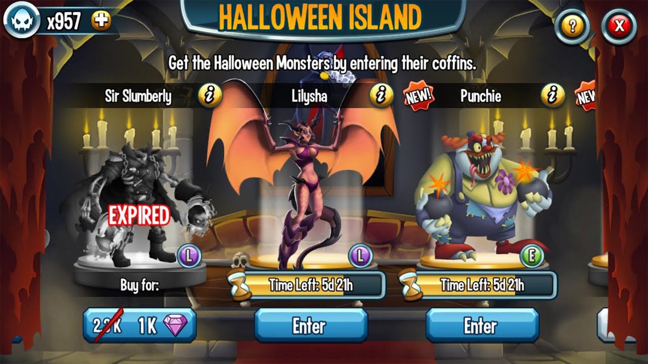 Getting Legendary Lilysha from the Halloween Island on Monster Legends