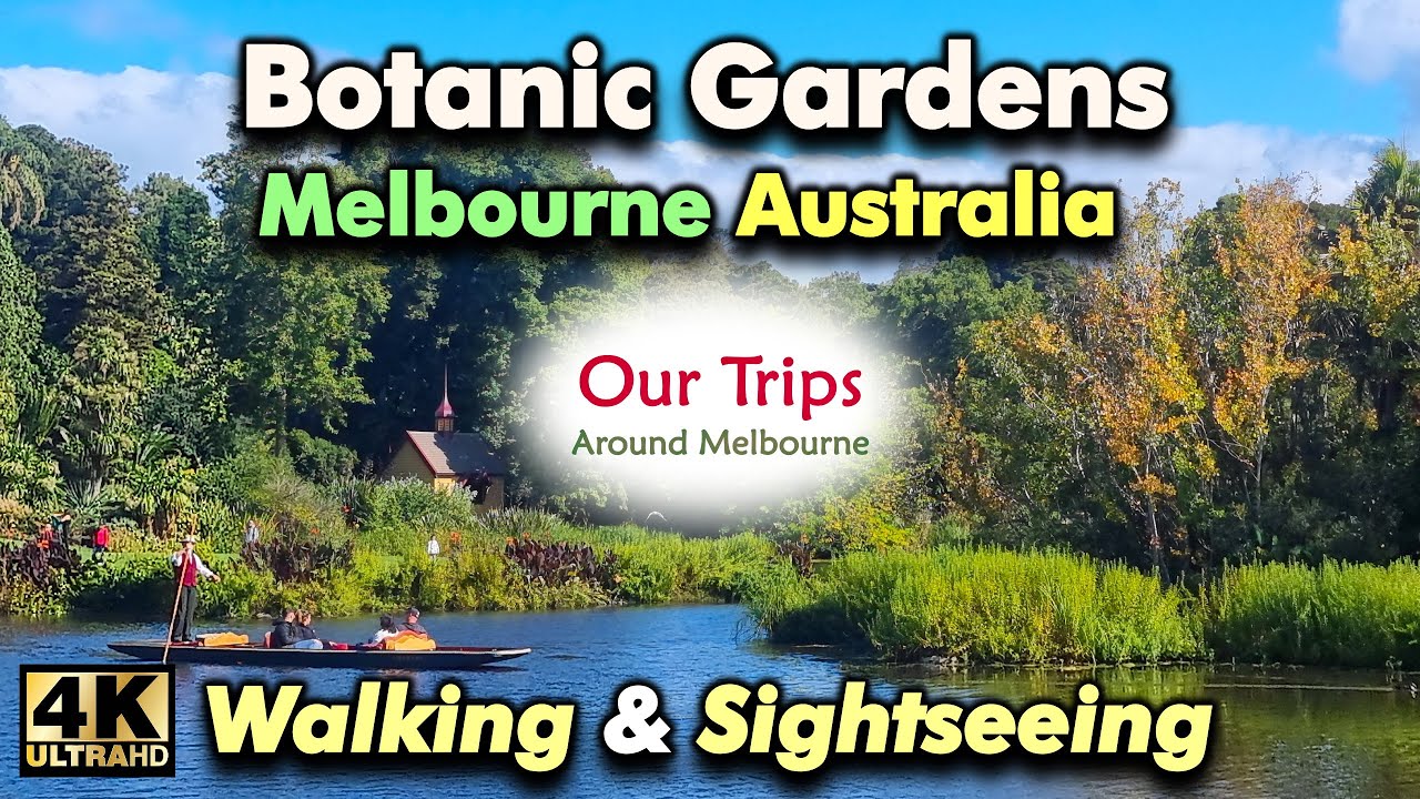 MELBOURNE CITY ROYAL BOTANIC GARDENS SPECTACULAR WALKING TOUR IN TYPICAL SUNNY AND RAINY WEATHER