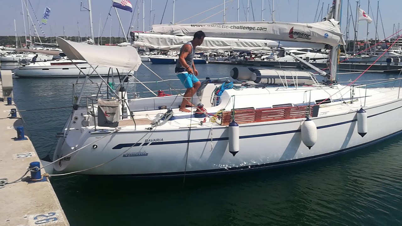 Két kezes kikötés mooring kötéllel