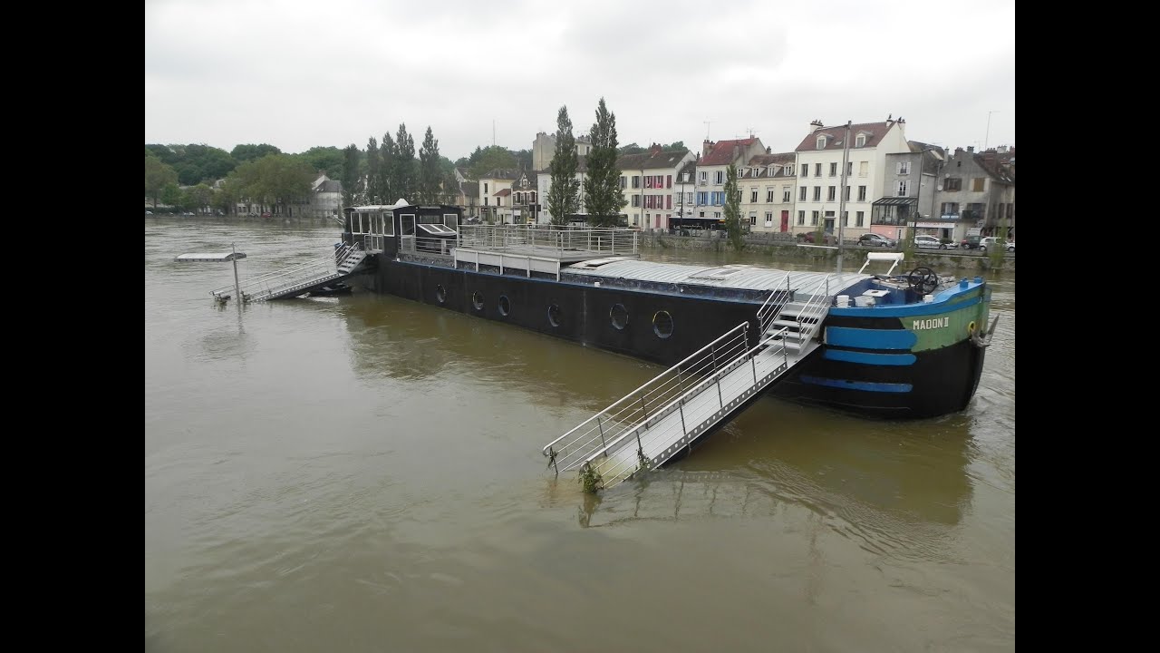 Inondations &agrave; Melun (6 juin 2016) format 16/9, 1080p