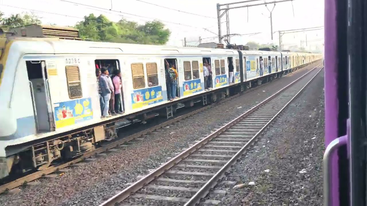#yt#local journey towards goregaon station # western railway #indian railway 