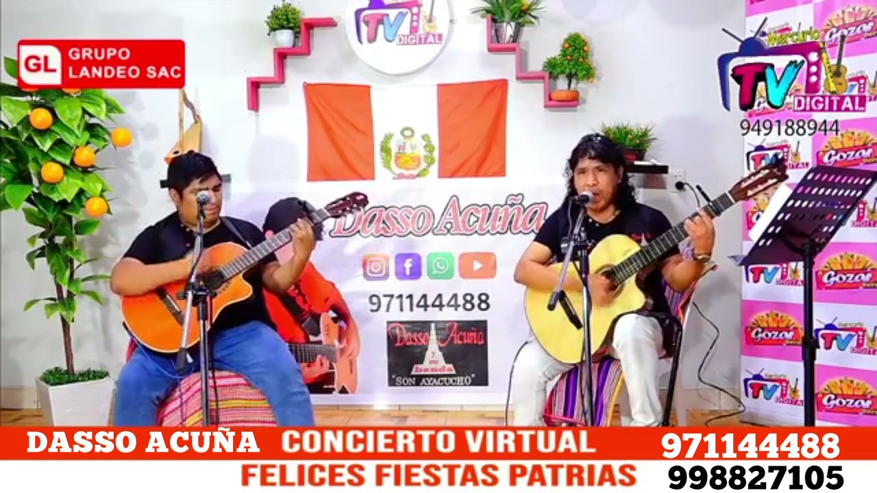 DASSO ACUÑA / Clavel De Mi Pecho & Solo He Salido &.              Con dos Guitarras Música Andina