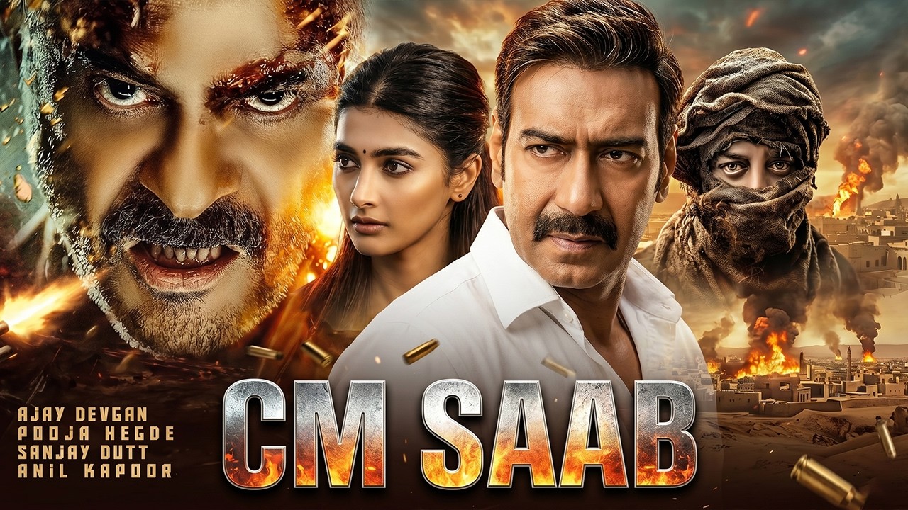 CM SAAB Full Movie | Ajay Devgn, Pooja Hegde, Sanjay Dutt, Anil Kapoor | New Hindi Action Movie 2026