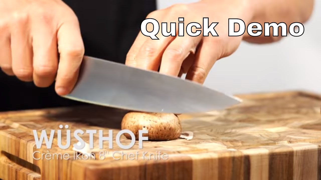 WUSTHOF Creme Ikon 8 Inch Chef Knife - Quick Demo