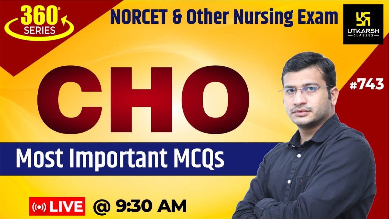 360 Degree Series | Most Imp. MCQ’s #743 | NORCET | CHO & Nursing Exam Special | Siddharth Sir