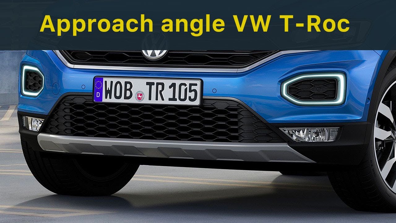 Approach Angle of T-Roc | Very good for bad roads on high speeds with balanced suspension #shorts
