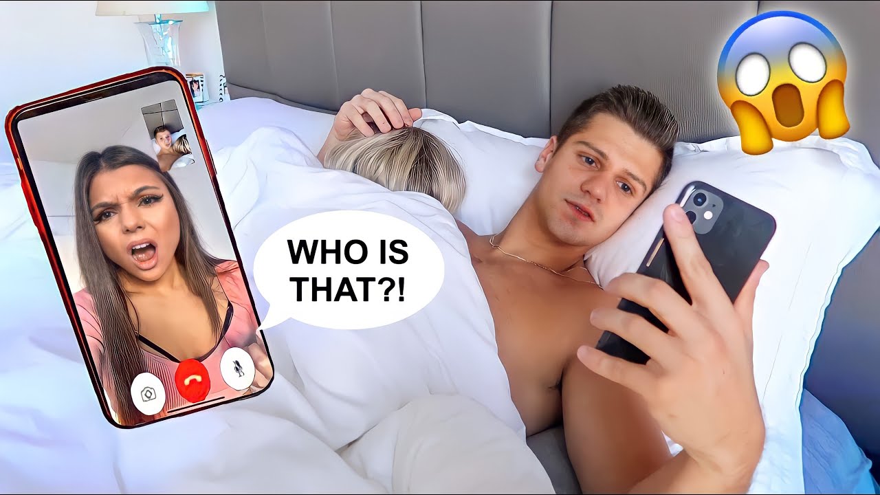 FACETIME CHEATING PRANK ON GIRLFRIEND! *SHE PULLED UP*