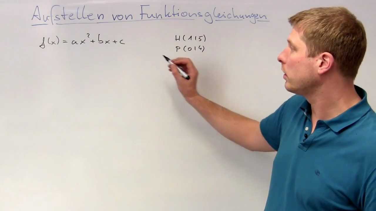 Aufstellen von Funktionsgleichungen - Abitur Mathematik Grundlagen
