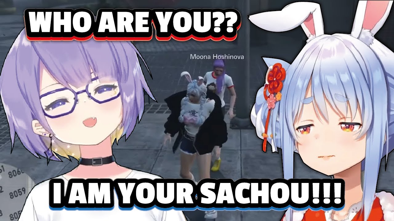 When PEKOMOON meet in Hololive GTA server but Moona didnt recognize Pekora