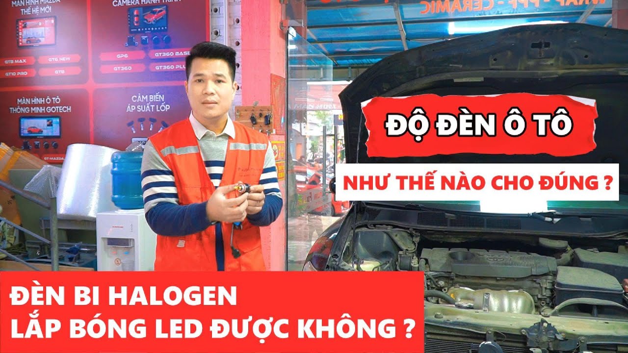 Lưu ý khi lắp đèn ô tô | Đèn bi halogen lắp bóng led được không | Độ đèn tăng sáng xe Venza| FixAuto