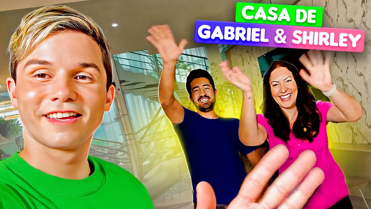 VISITEI a CASA de GABRIEL & SHIRLEY + Dia do Cabelo MALUCO da SARA | Família Galactica