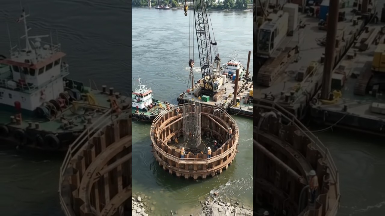 Why Doesn't a Cofferdam Collapse? The Hidden Engineering Behind Underwater Construction
