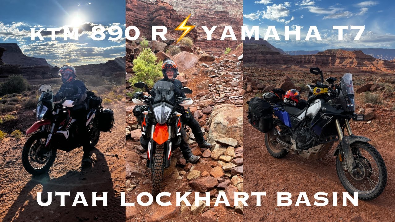 KTM 890 ADVENTURE R ⚡️ YAMAHA T7  -  UTAH, LOCKHART BASIN 🔥