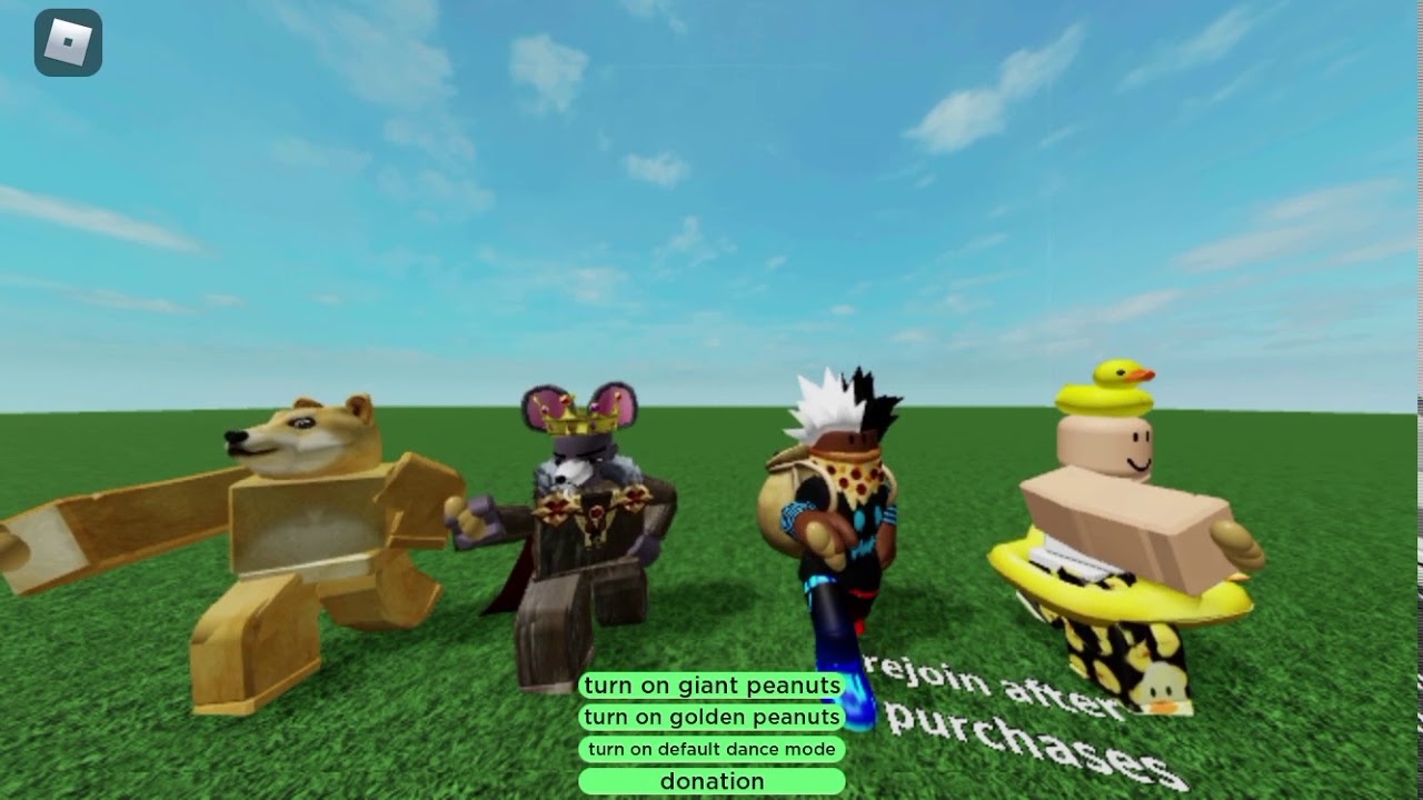 Shake shake shake your peanut default dance version 15 robux
