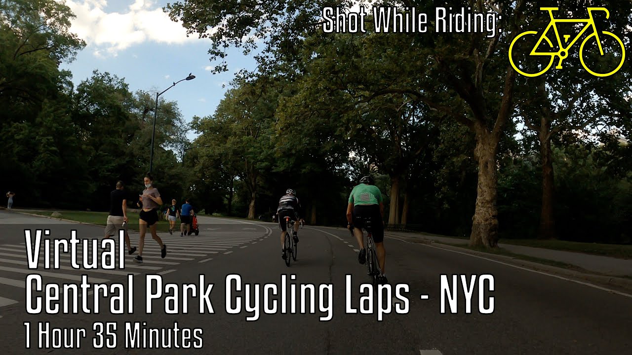 4k: Virtual NYC Central Park Laps Run or Stationary Bike Ride Workout