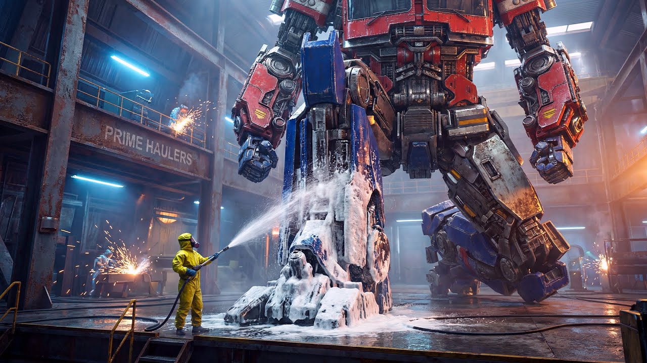 Watch A Massive Robot Get Completely Restored