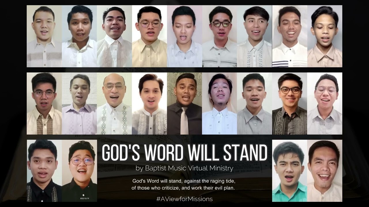 God's Word Will Stand | Baptist Music Virtual Ministry | Men Ensemble