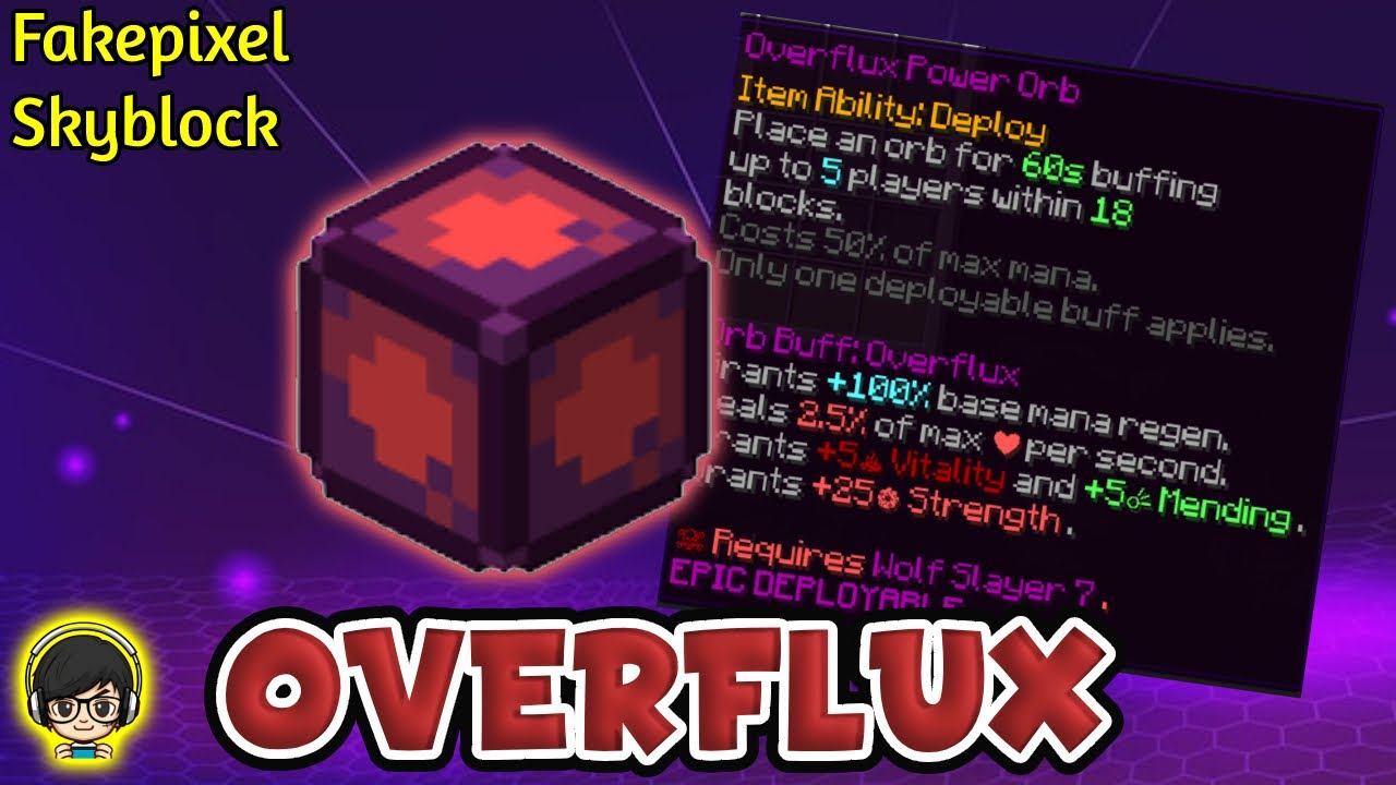 Fakepixel Skyblock - Getting overflux power orb
