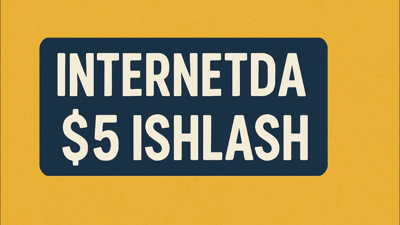 INTERNETDA OSON PUL ISHLASH HAR KUNI $5 TOPISH 🤑