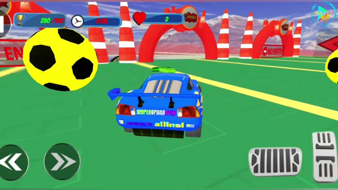 новая мега-рампа трюки Молнии Маккуина #игры #игрыдляAndroid синий b