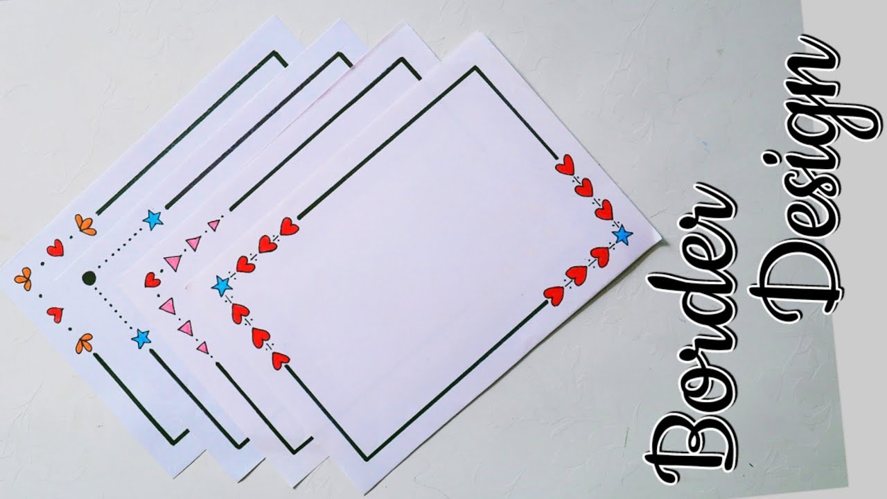 4 Border Designs/Border Designs for Project/Project File Decoration/Border Design for School Project