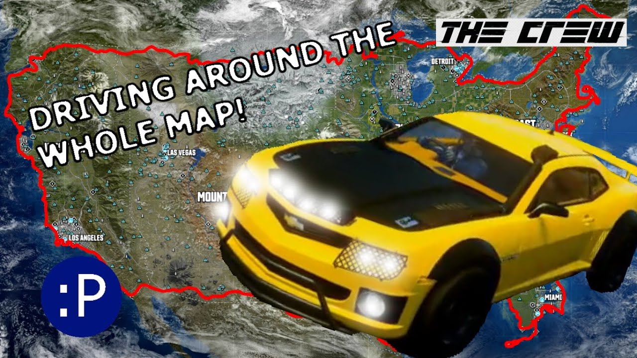 The Crew TIMELAPSE Driving the Edge of the Map, Scenic Route Ep10